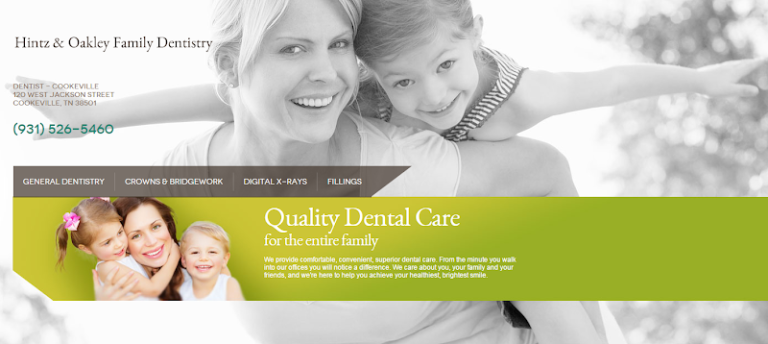 Hintz & Oakley Family Dentistry - Dental implants periodontist At 120 W Jackson St, Cookeville, TN 38501 4 photo 076b9a45 8375 4841 8107 8887f1b17605 768x344