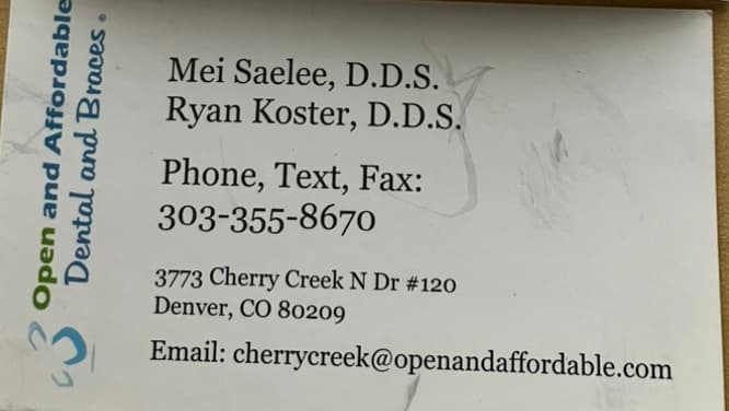 Open and Affordable Dental Cherry Creek — photo 3