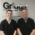Portrait of Dr. Lance H. Griggs and Dr. Dane T. Griggs, dentists at Griggs Family Dental in Torrington, WY.