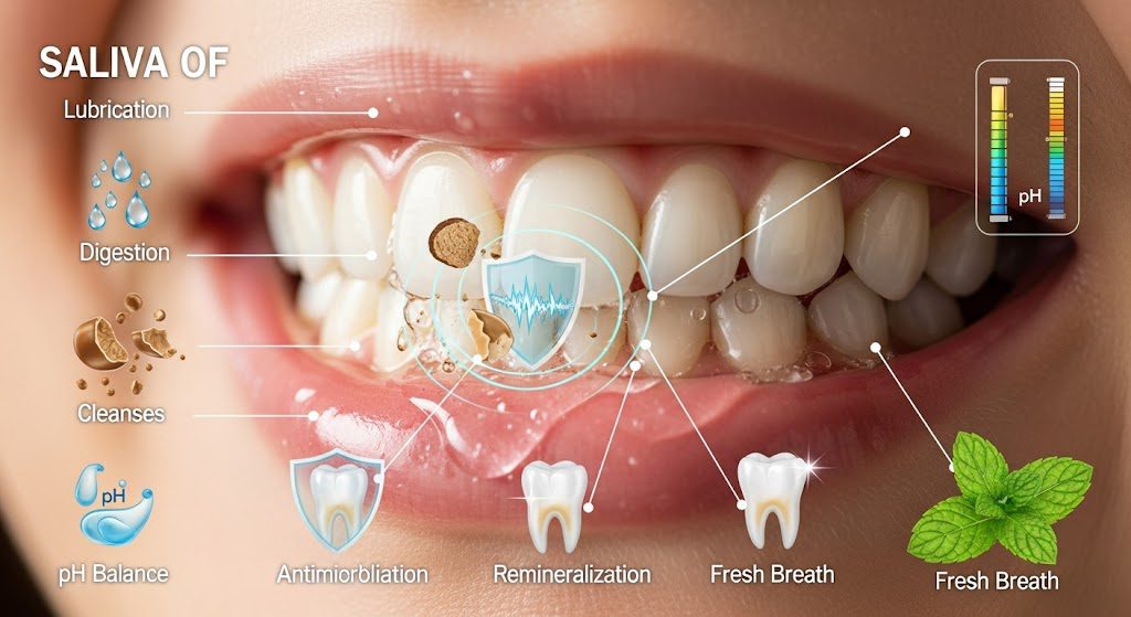 The functions of saliva